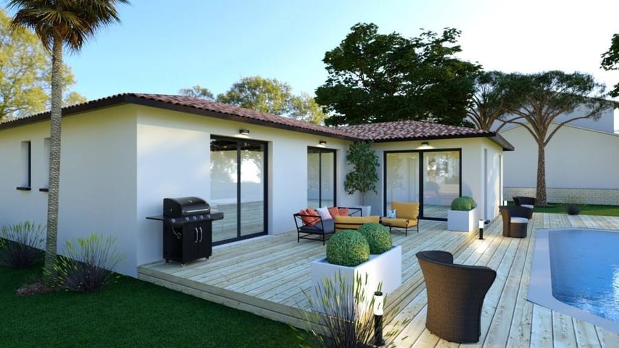 4 exemples de construction sur un terrain plat